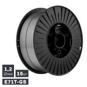 Проволока сварочная MIG, порошковая самозащитная (E71T-GS), Ø 1,2 мм, 15 кг